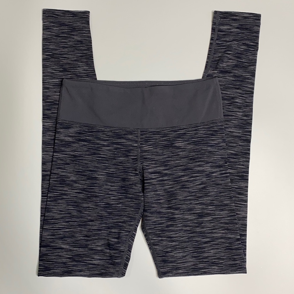 Lululemon Black Gray Full Length Leggings Size 4